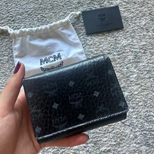 Black MCM Trifold wallet